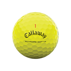 Pelota Callaway Chrome Soft Triple Track Yellow