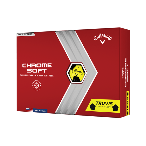 Pelota Callaway Chrome Soft Truvis Black Yellow