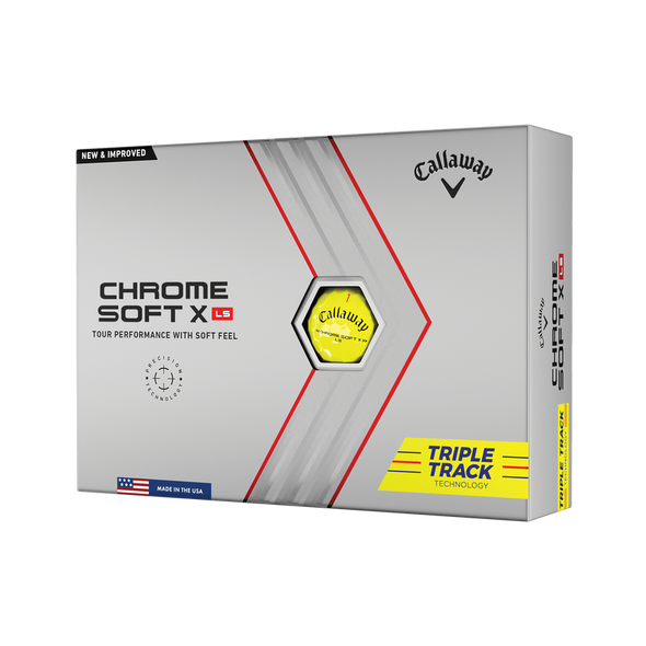 Pelota Callaway Chrome Soft X LS Triple Track  Yellow